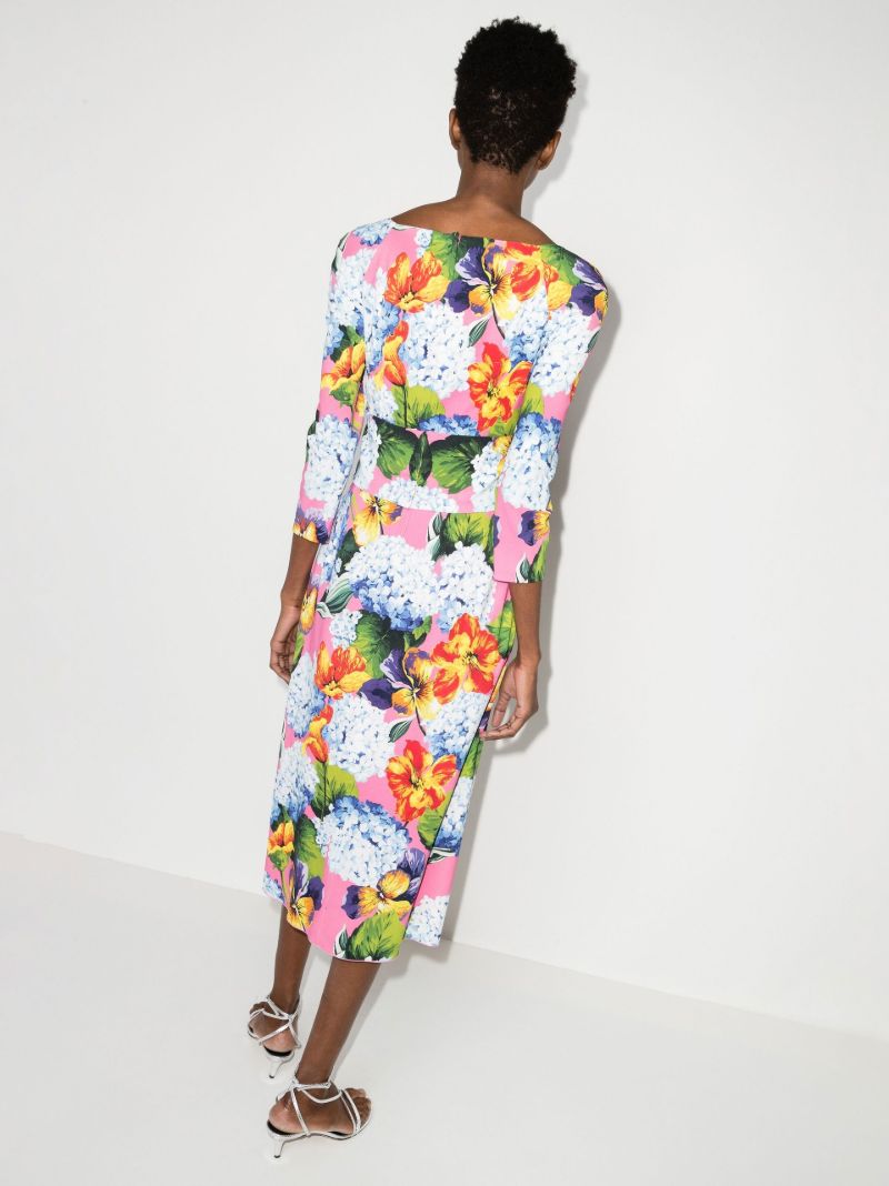 Hydrangea Print Dress