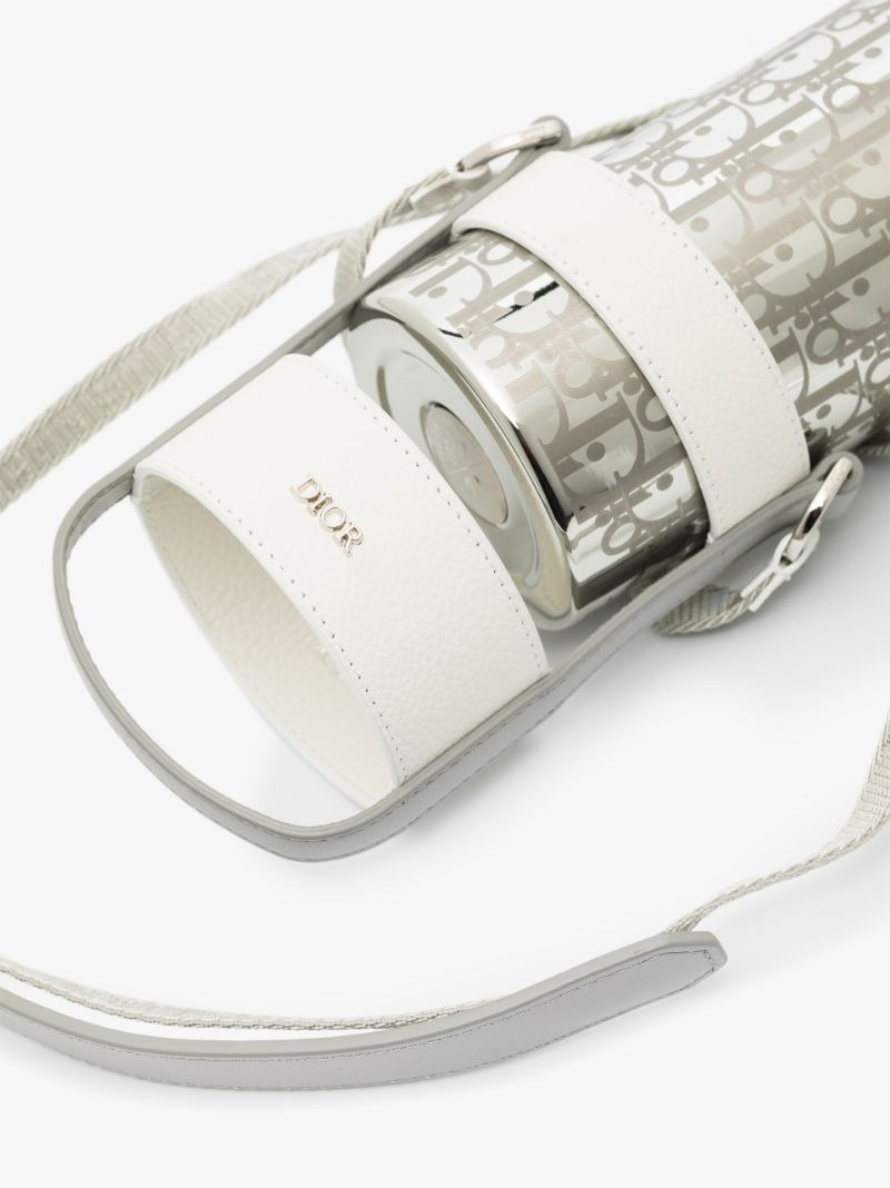 Metallic Oblique Strapped Water Bottle