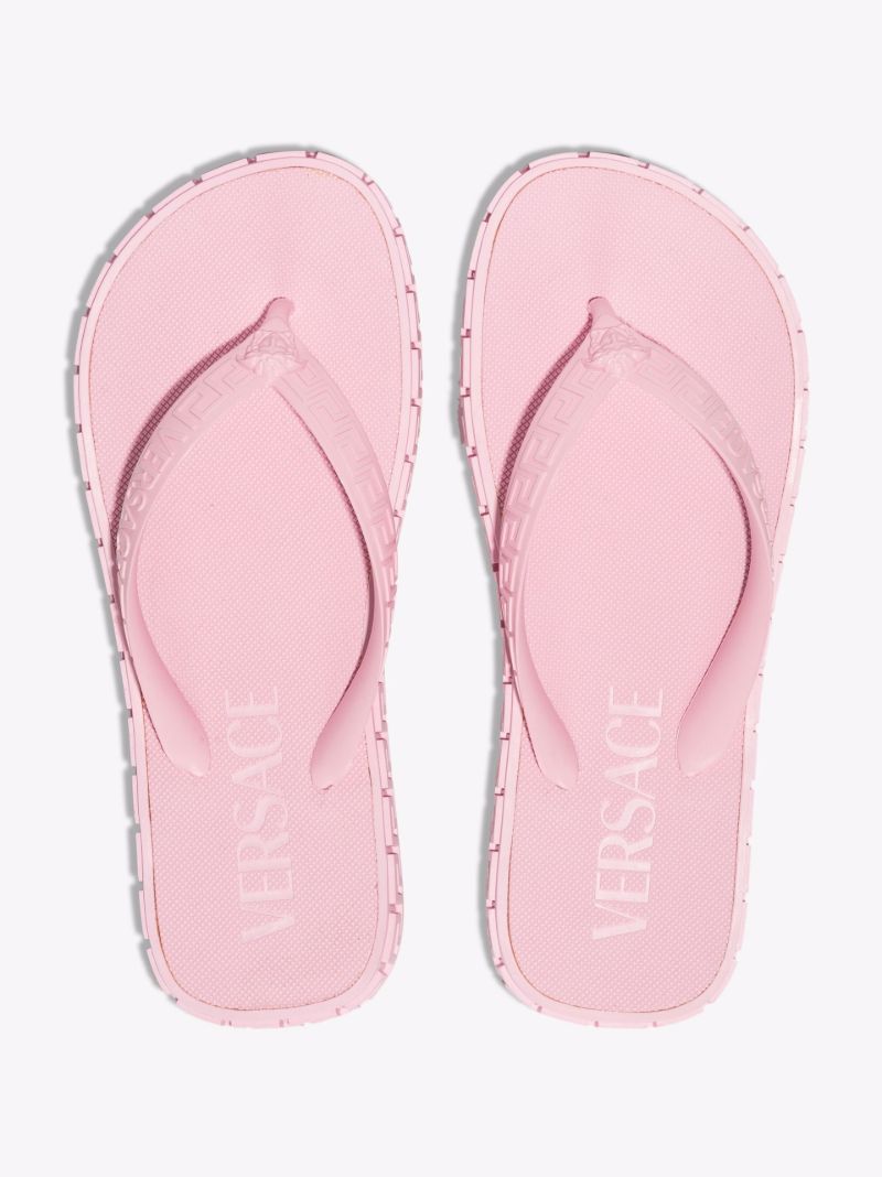 Pink Greca Border Rubber Sandals