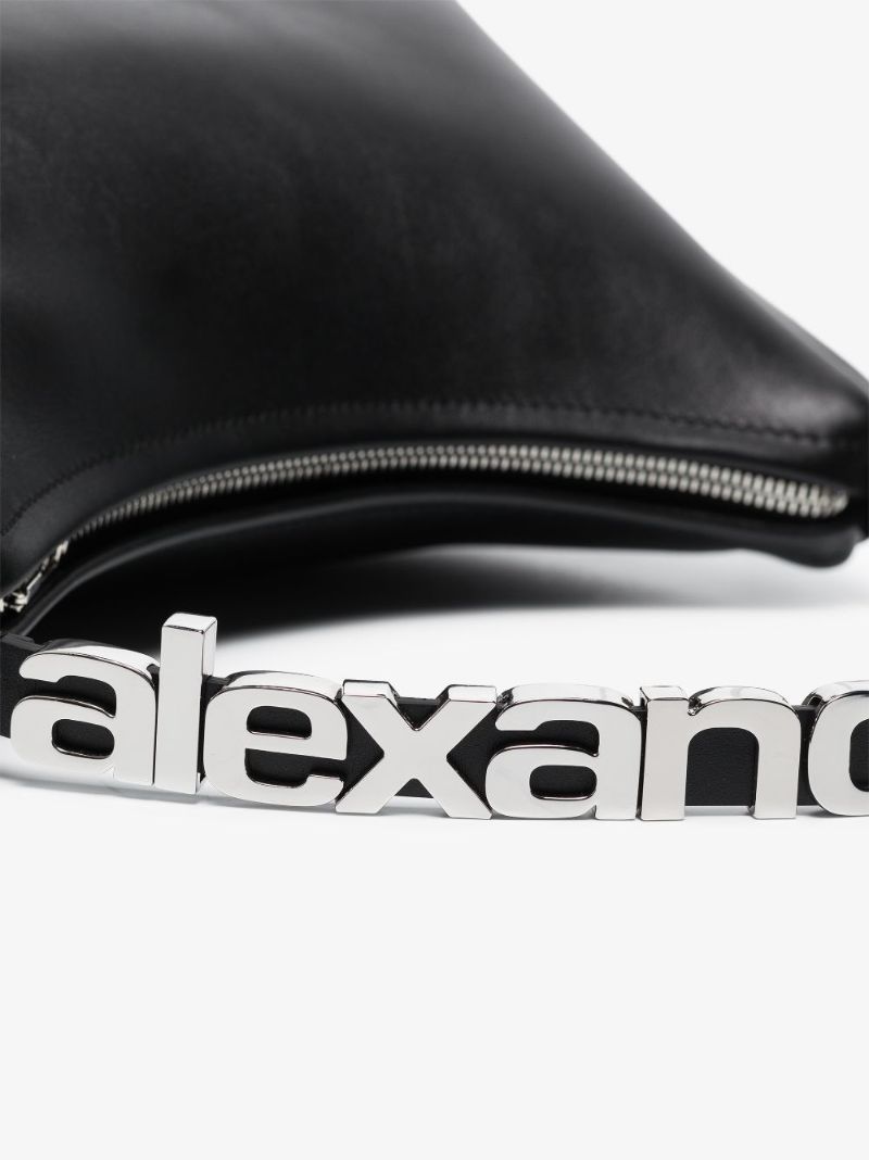 Black Marquess Medium Leather Shoulder Bag