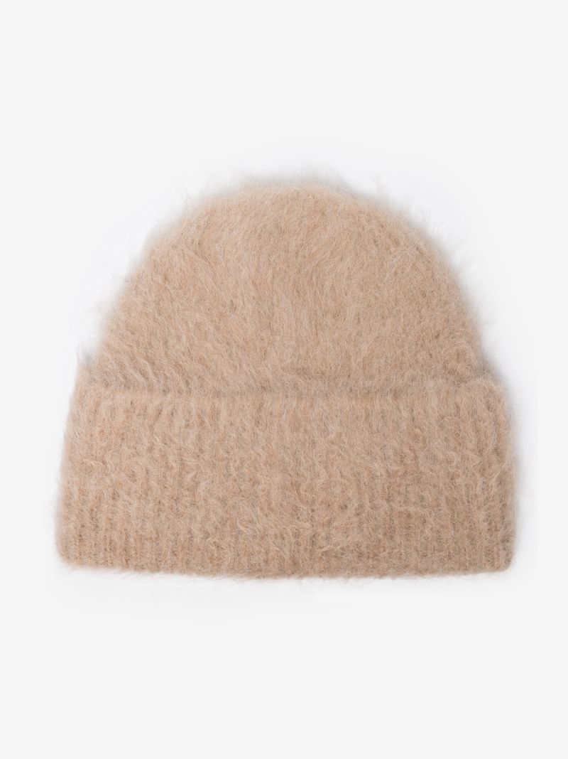 Neutral Knitted Beanie Hat
