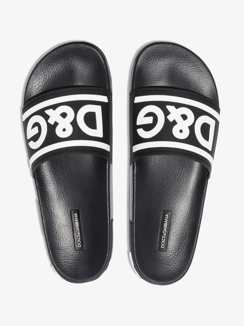 Black Contrasting Logo Slides