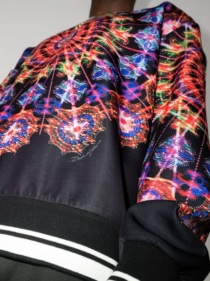 Luminaire Print Crew Neck Sweater