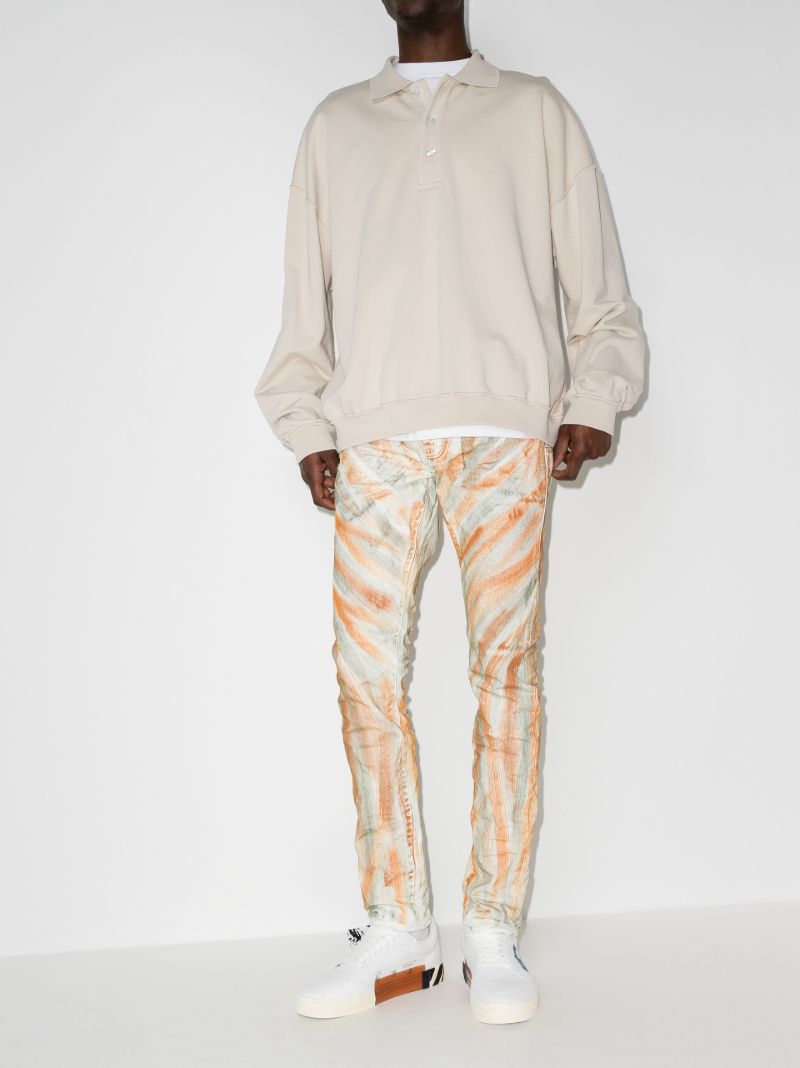 P001 Brush Stroke Skinny Jeans