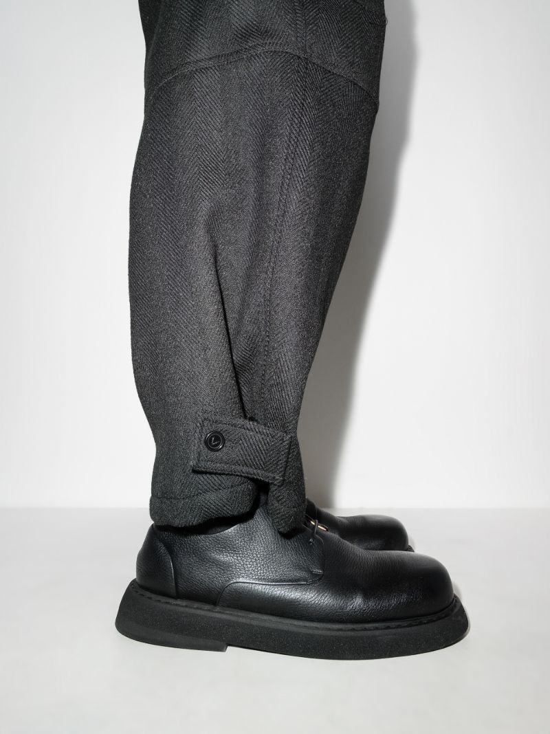 Black Spalla Leather Derby Shoes