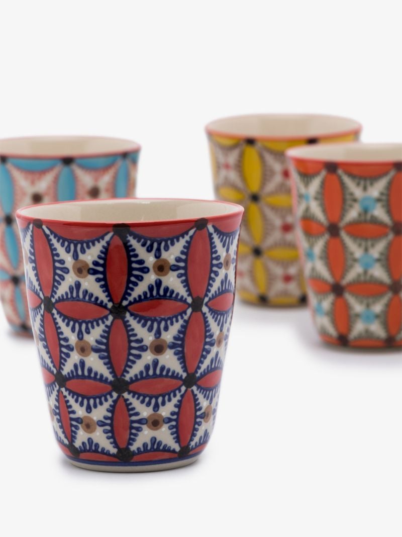 Multicolour Hippy Cup Set
