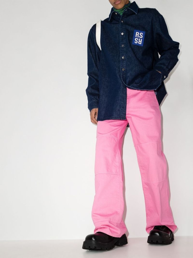 Logo Patch Denim Shirt