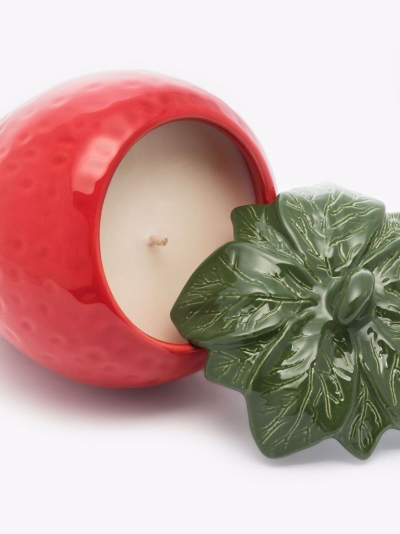 Red Strawberry Candle