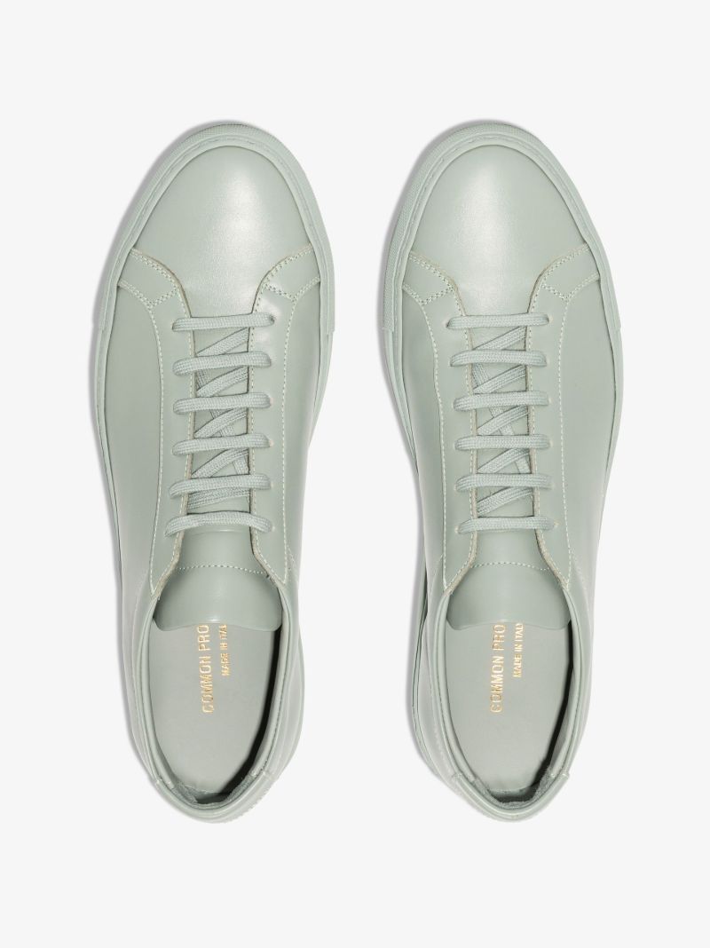 Green Achilles Low Top Leather Sneakers