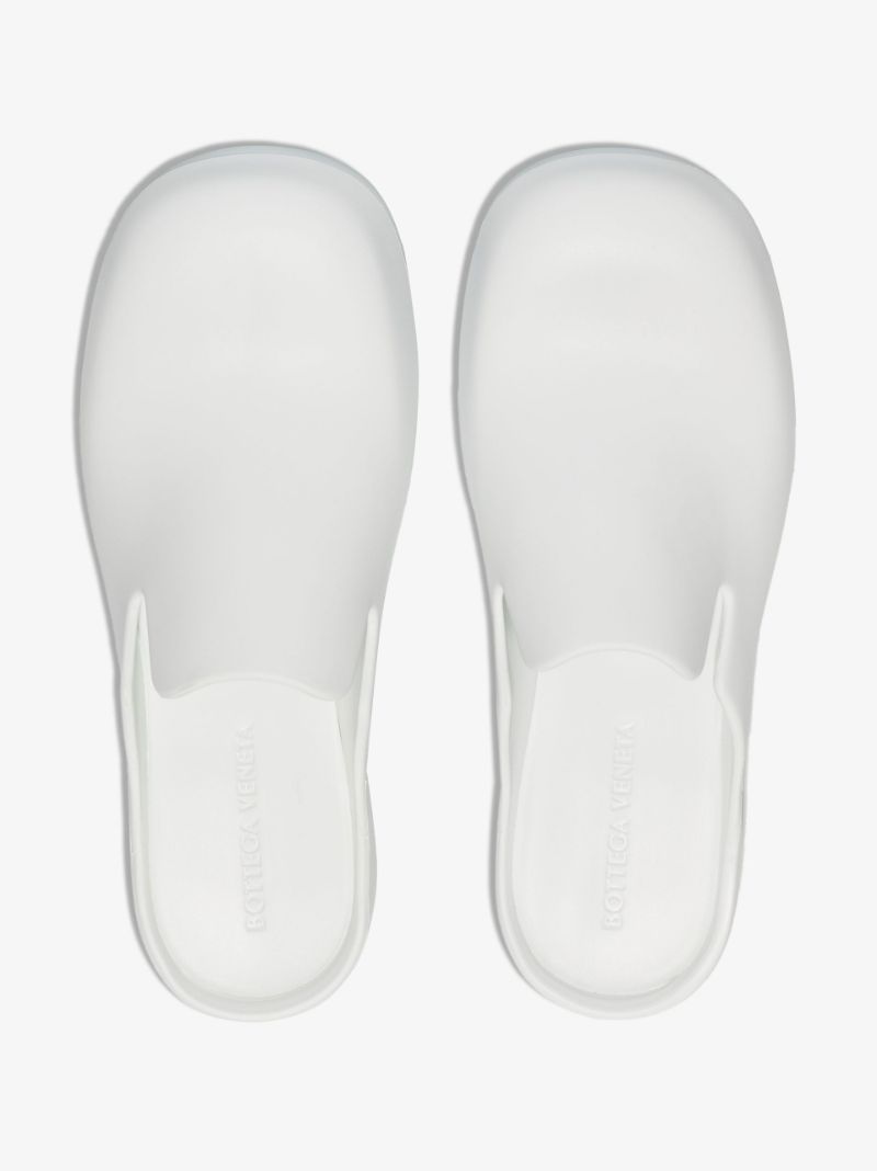White Flash Rubber Clogs