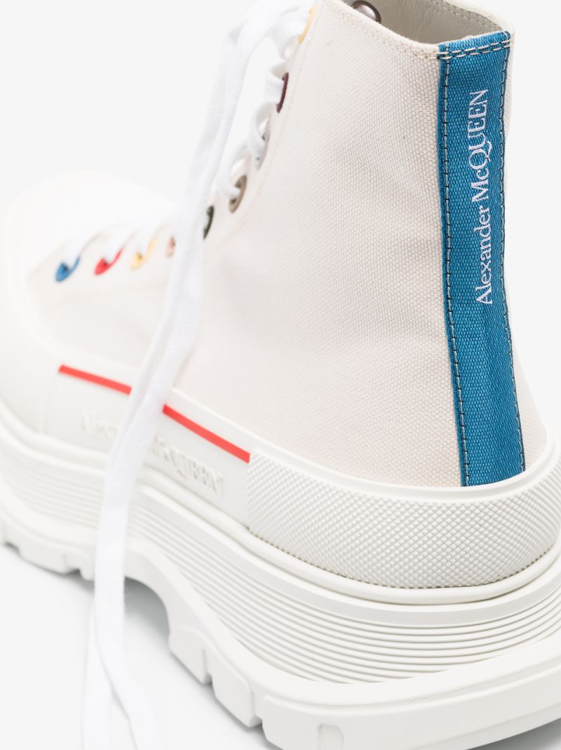 Neutral Tread Slick High Top Canvas Sneakers
