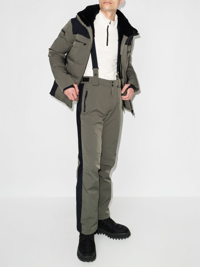 White Alpille Ii Stripe Half-zip Ski Top