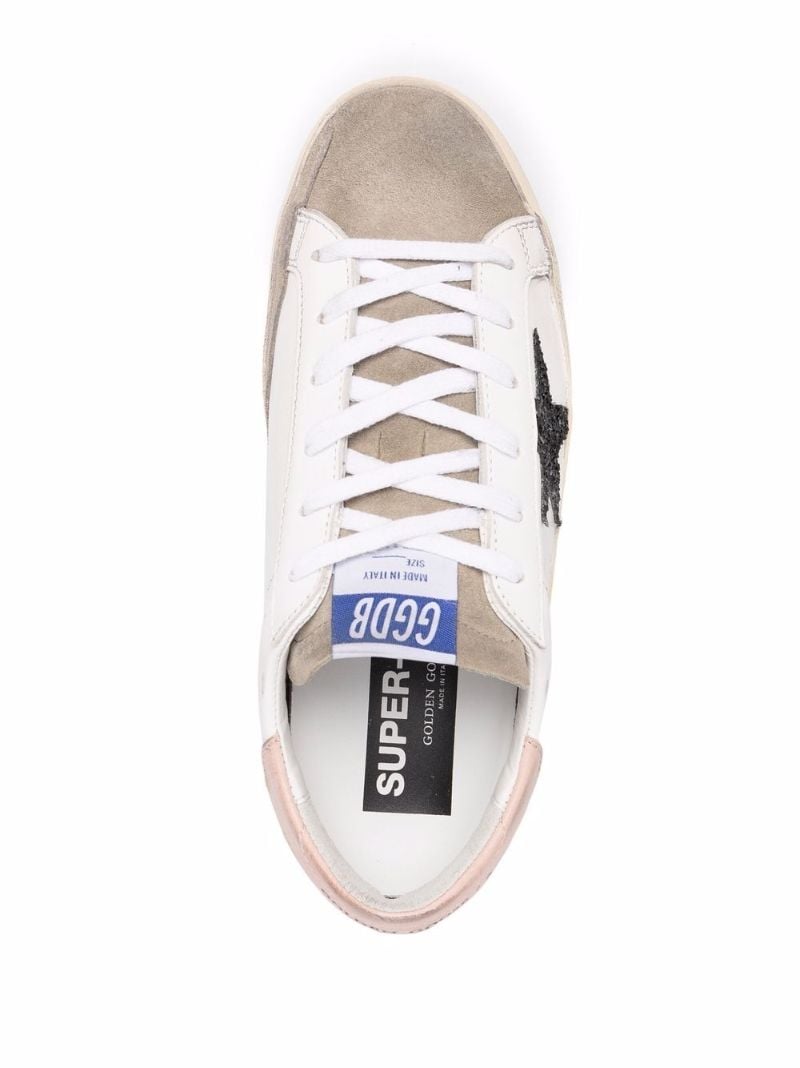 White Superstar Low Top Leather Trainers