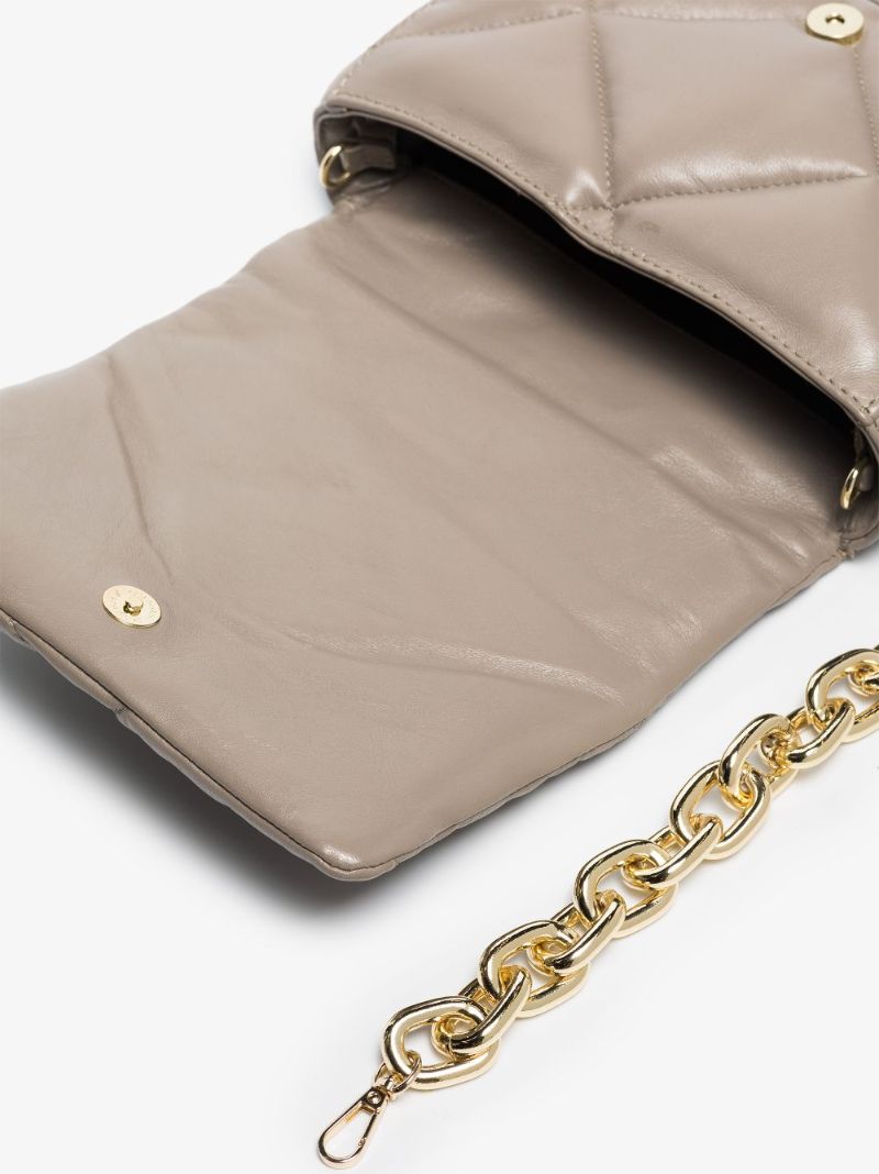 Neutral Brynnie Leather Shoulder Bag
