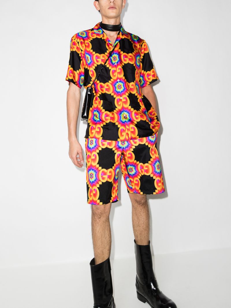 Gg Kaleidoscope Silk Shorts