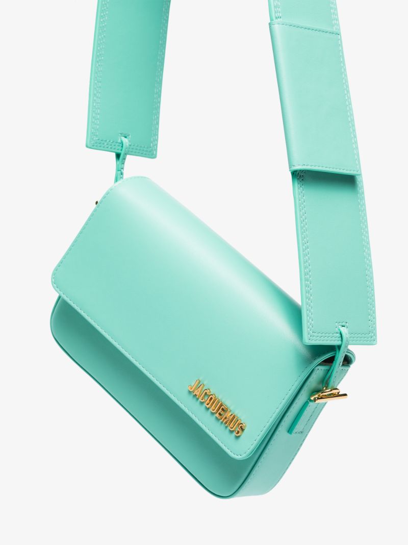 Green Le Carinu Leather Shoulder Bag