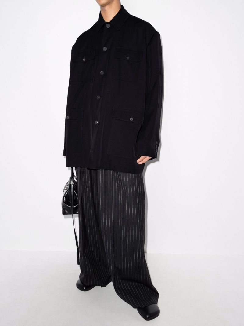 Flap Pocket Shirt Jacket