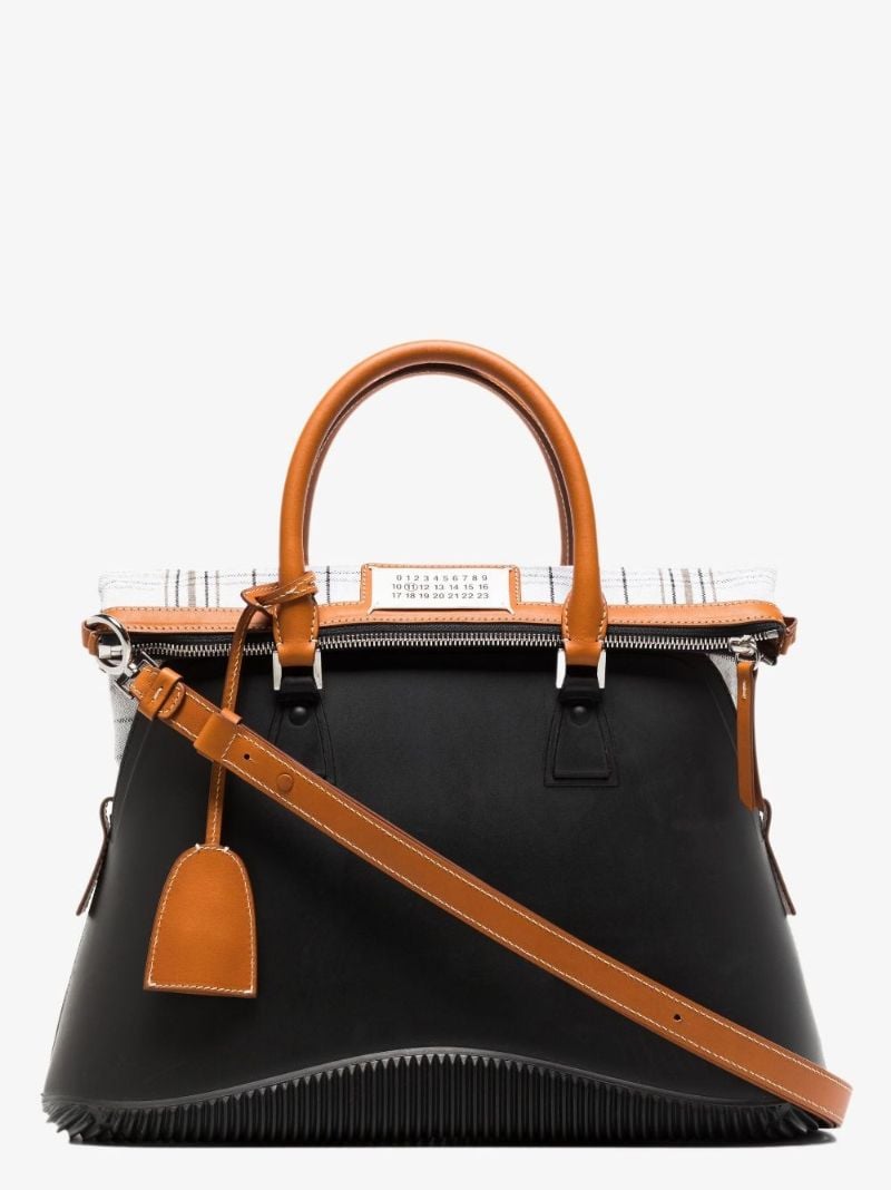 Black 5ac Large Rubber Tote Bag