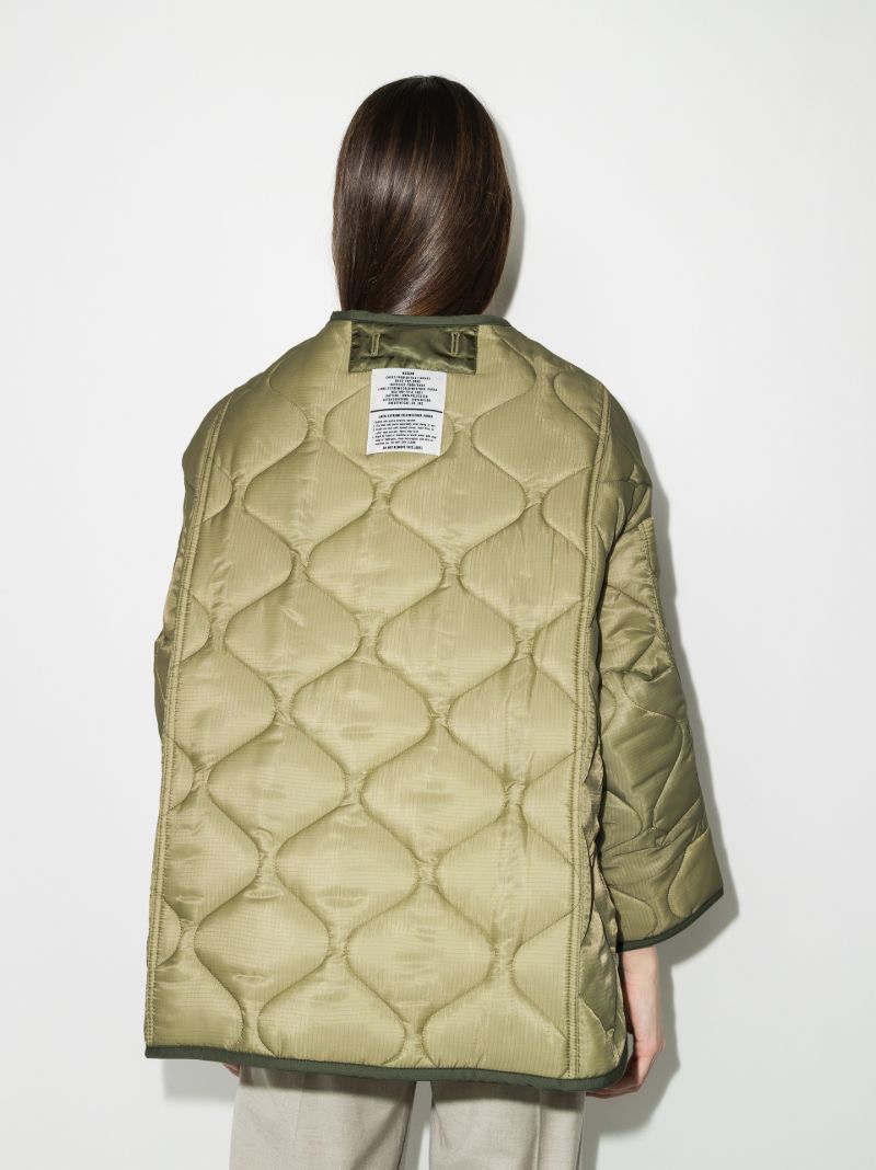 Green Teddy Quilted Jacket