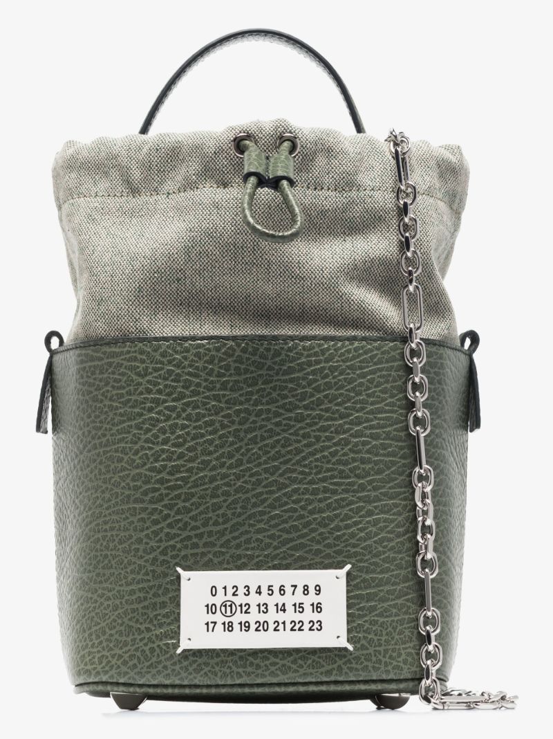 Green 5ac Leather Bucket Bag
