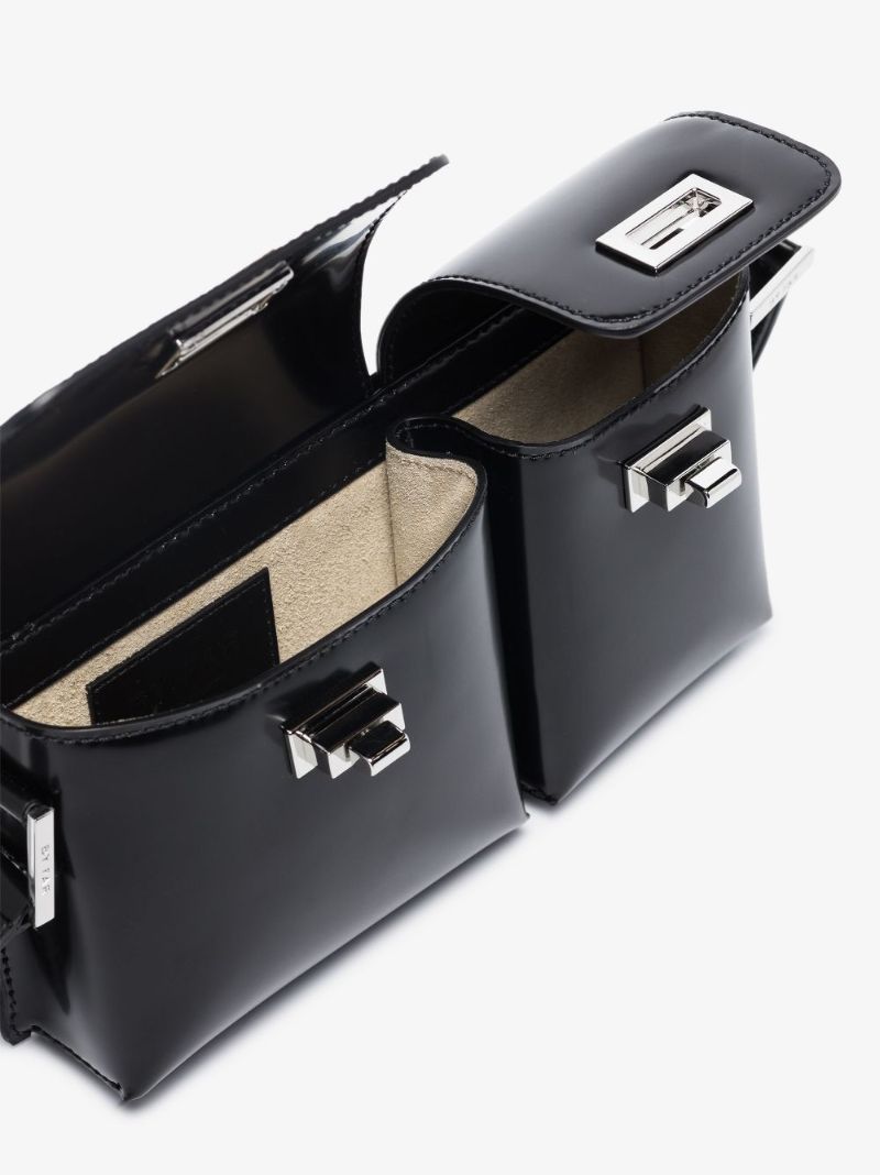 Black Baby Billy Leather Shoulder Bag