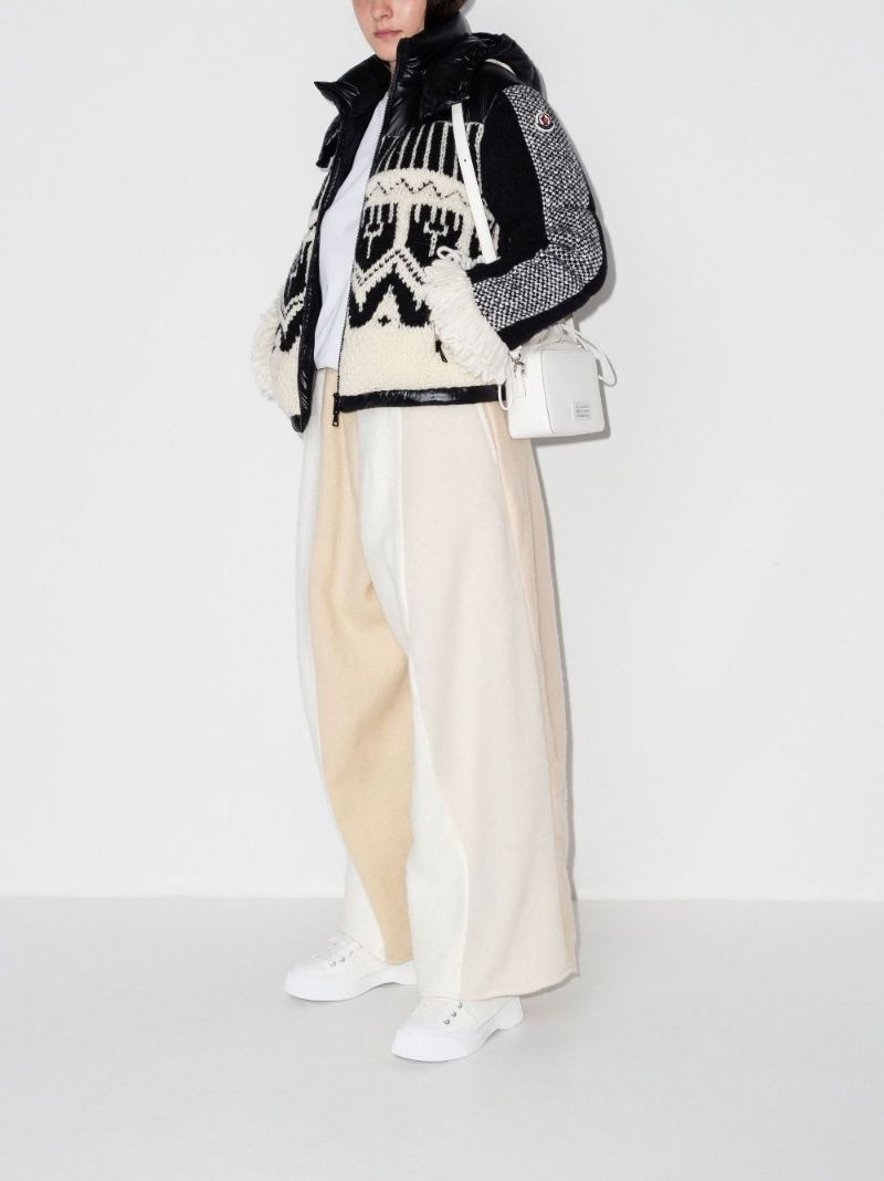 Black Hyoseris Hooded Intarsia Jacket