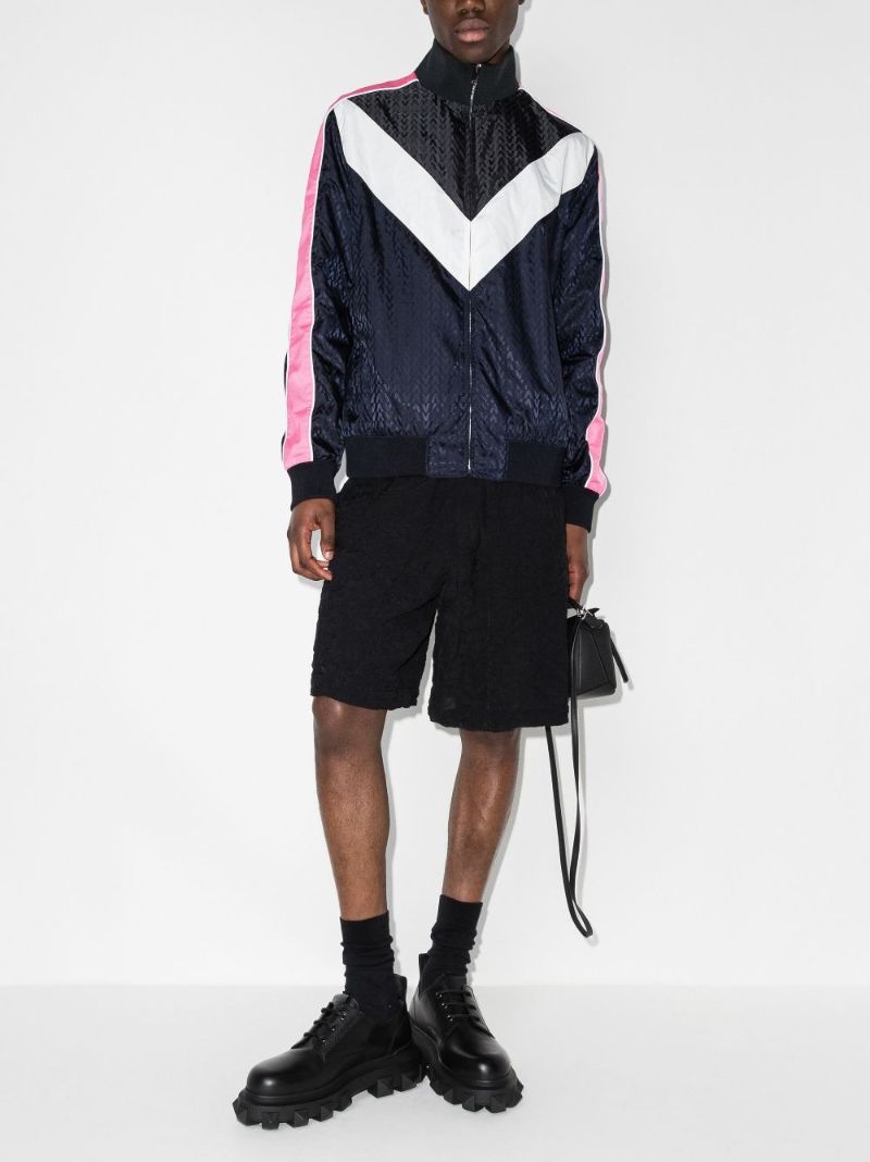 Blue Optical Valentino Jacquard Track Jacket