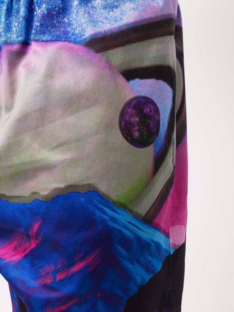 Multicoloured Water Sky Print Shorts