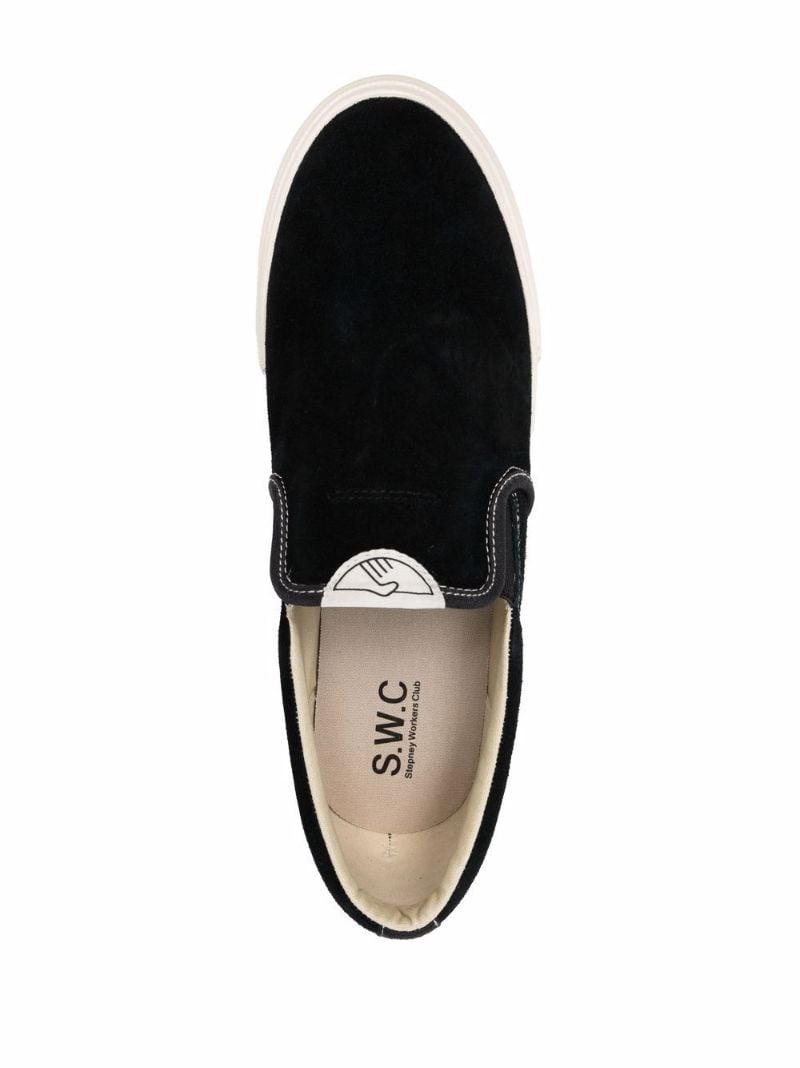 Black Lister Suede Slip-on Sneakers