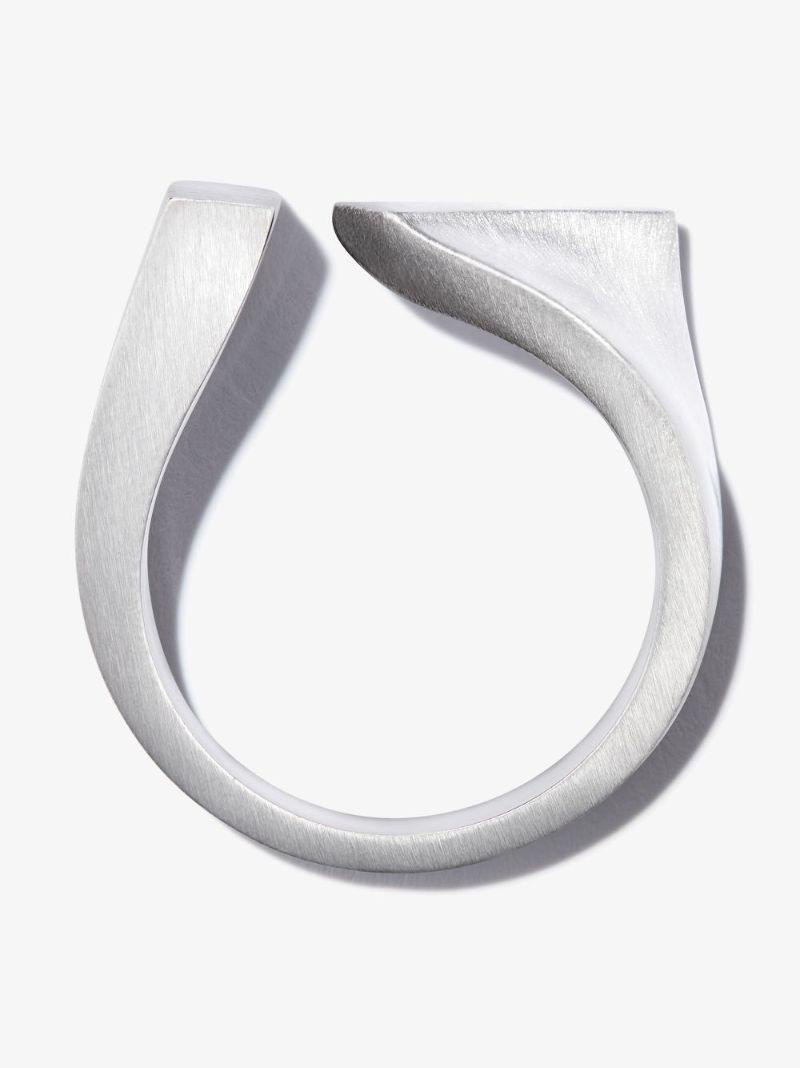 Sterling Silver Tilt Ring