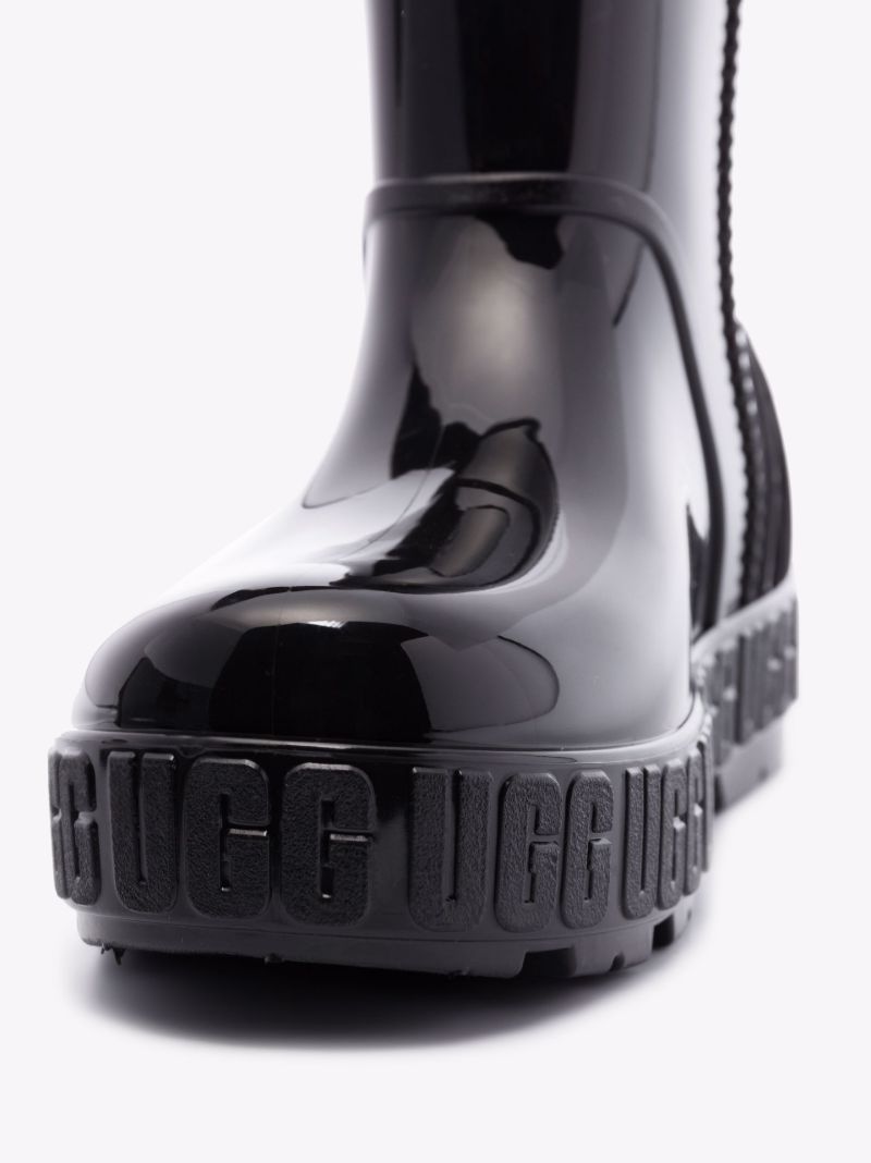 Black Drizlita Ankle Rubber Rain Boots