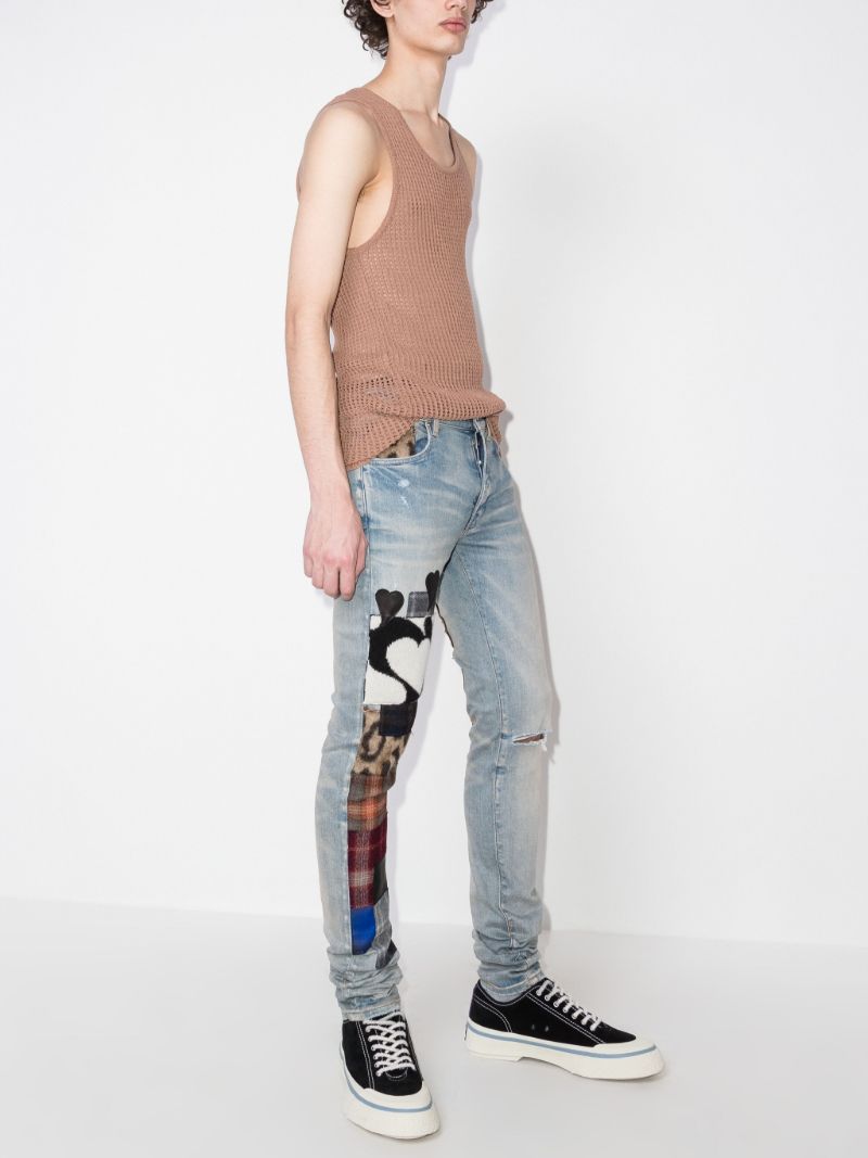Patchwork Skinny Jeans