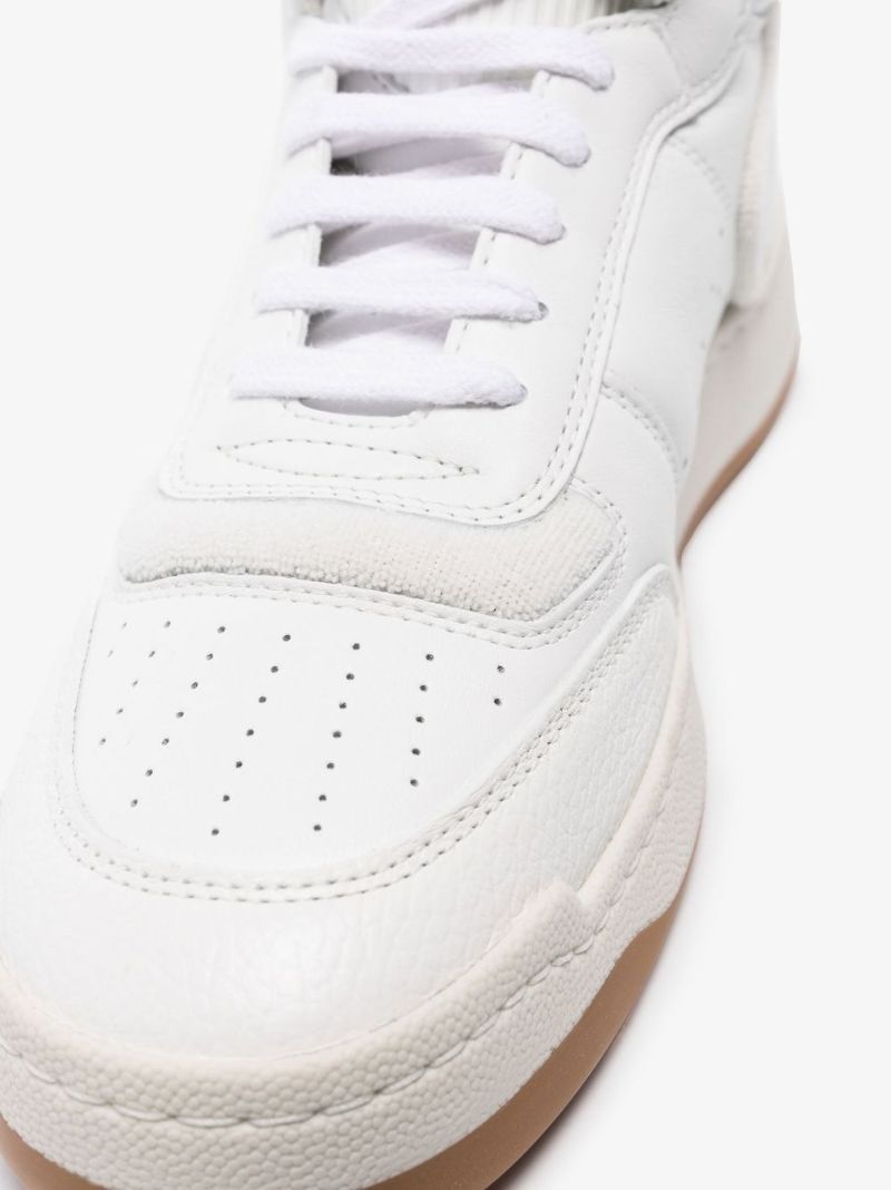 White Jeff High-top Leather Sneakers