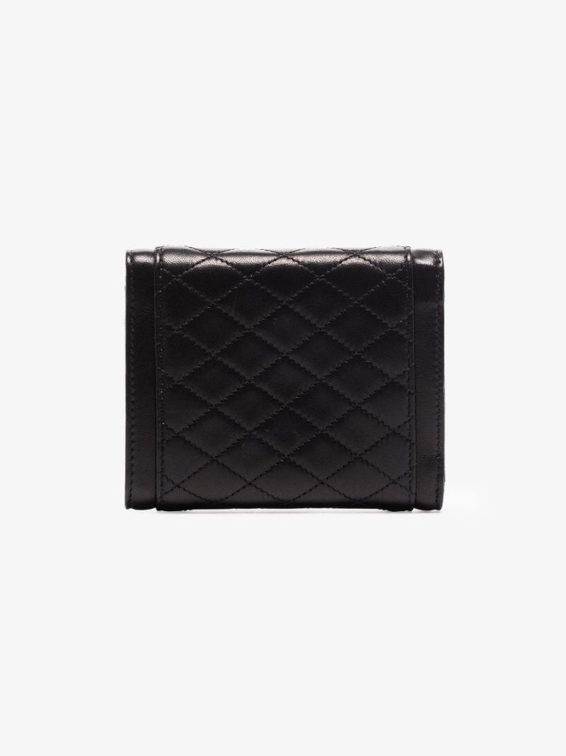 Black Gaby Quilted Leather Wallet