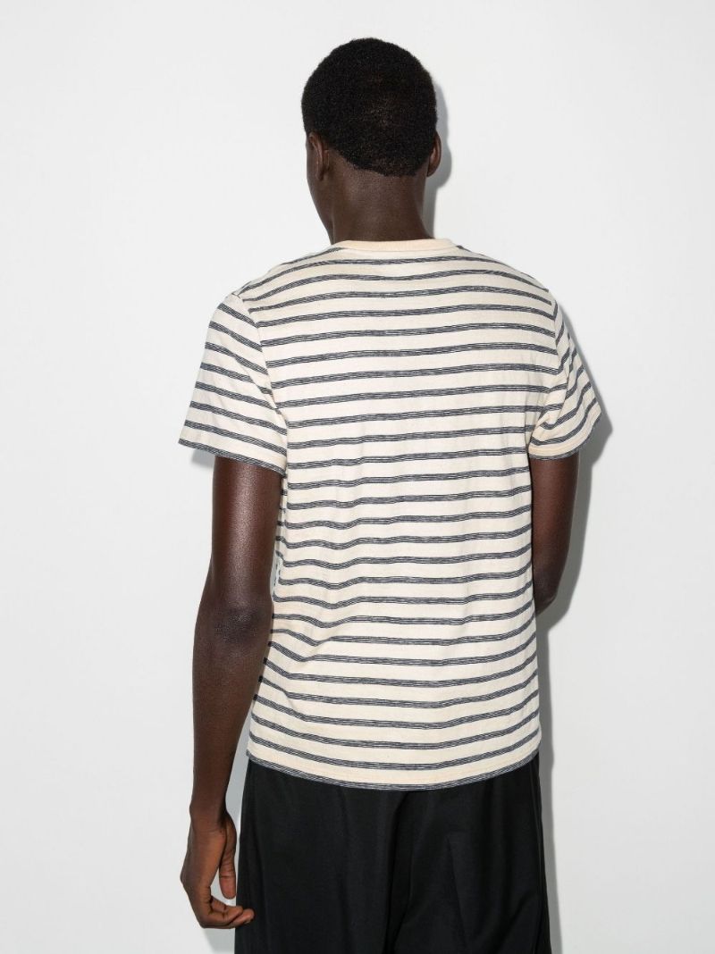 Logo Striped Cotton T-shirt