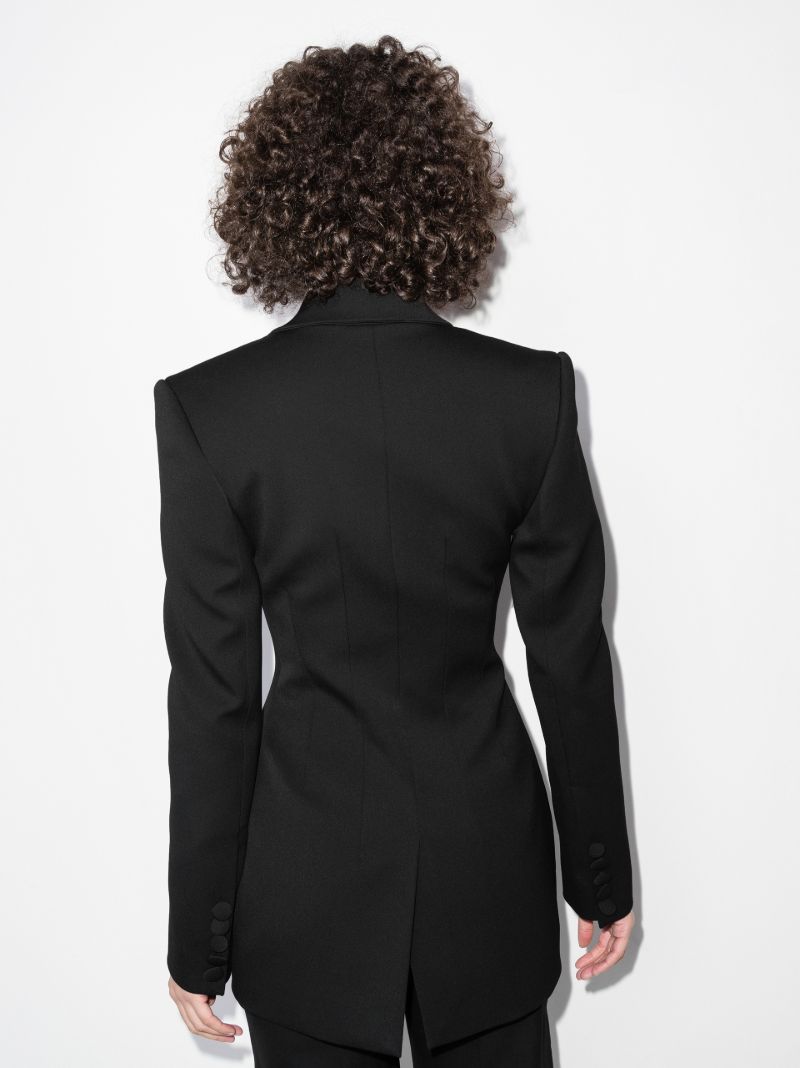 Sculptured Single-breasted Blazer