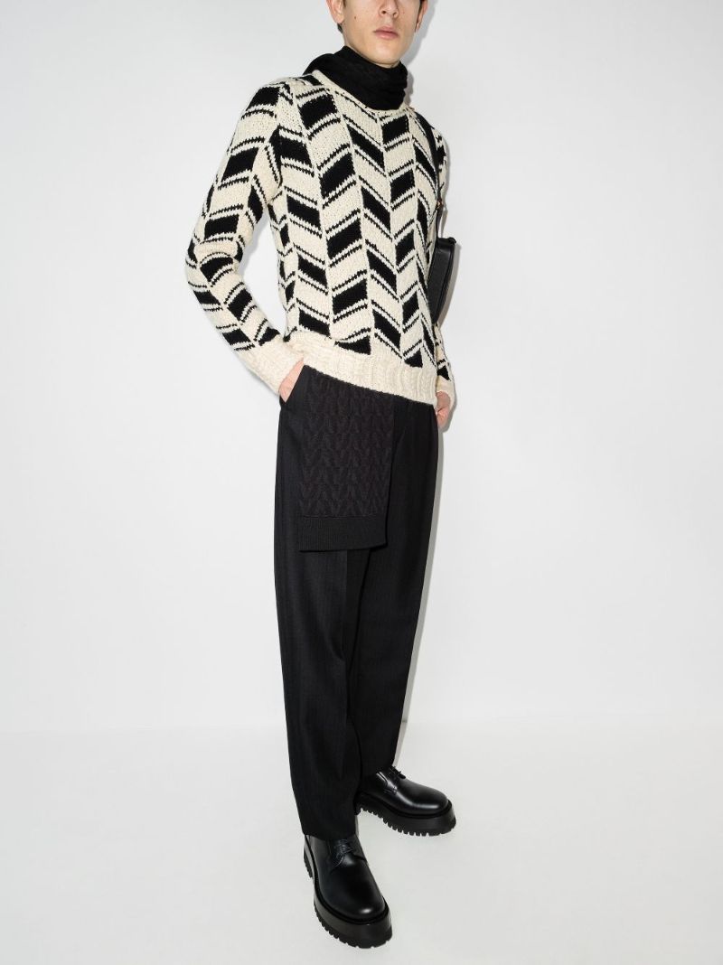 Zigzag Intarsia Sweater
