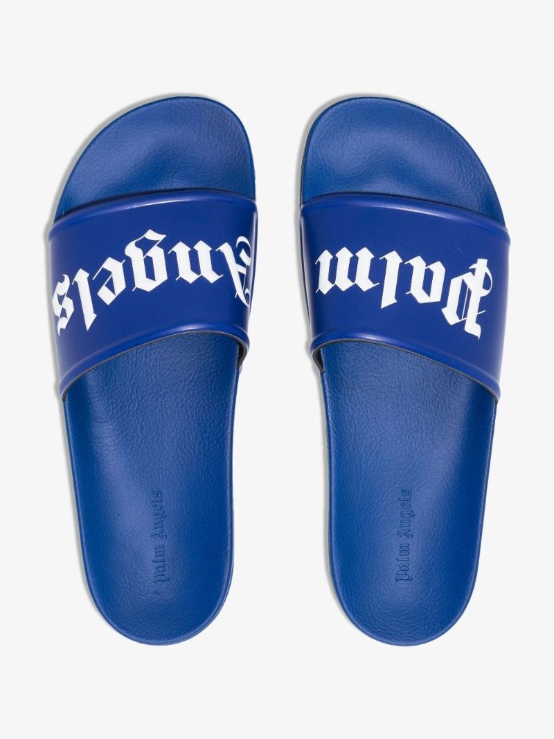 Purple Logo Rubber Slides