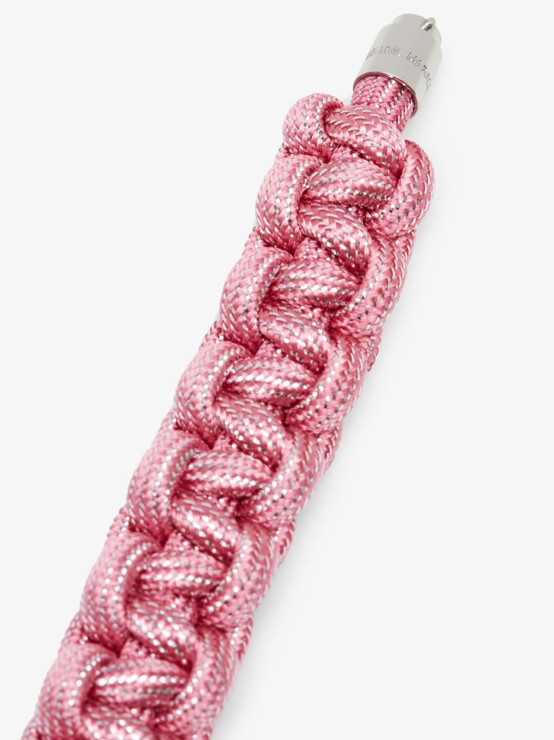 Pink Plaited Bracelet