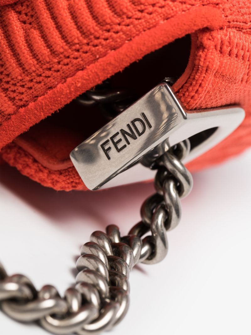Pink Baguette Chain Shoulder Bag