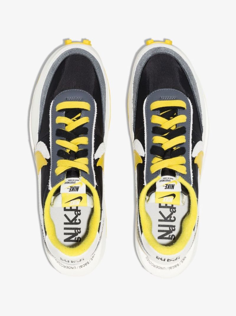 X Sacai X Undercover Black Ld Waffle Sneakers