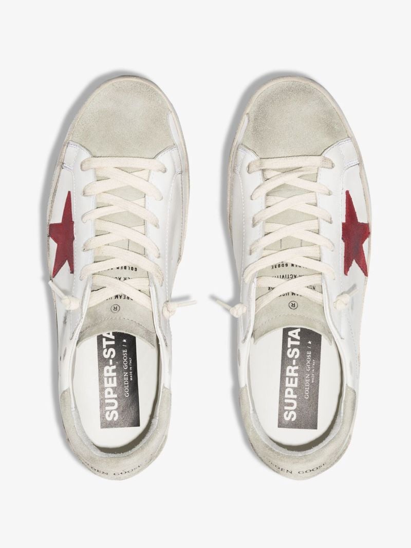 White Super-star Leather Sneakers