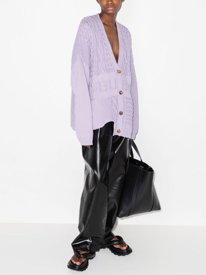 Patchwork Knit Cardigan