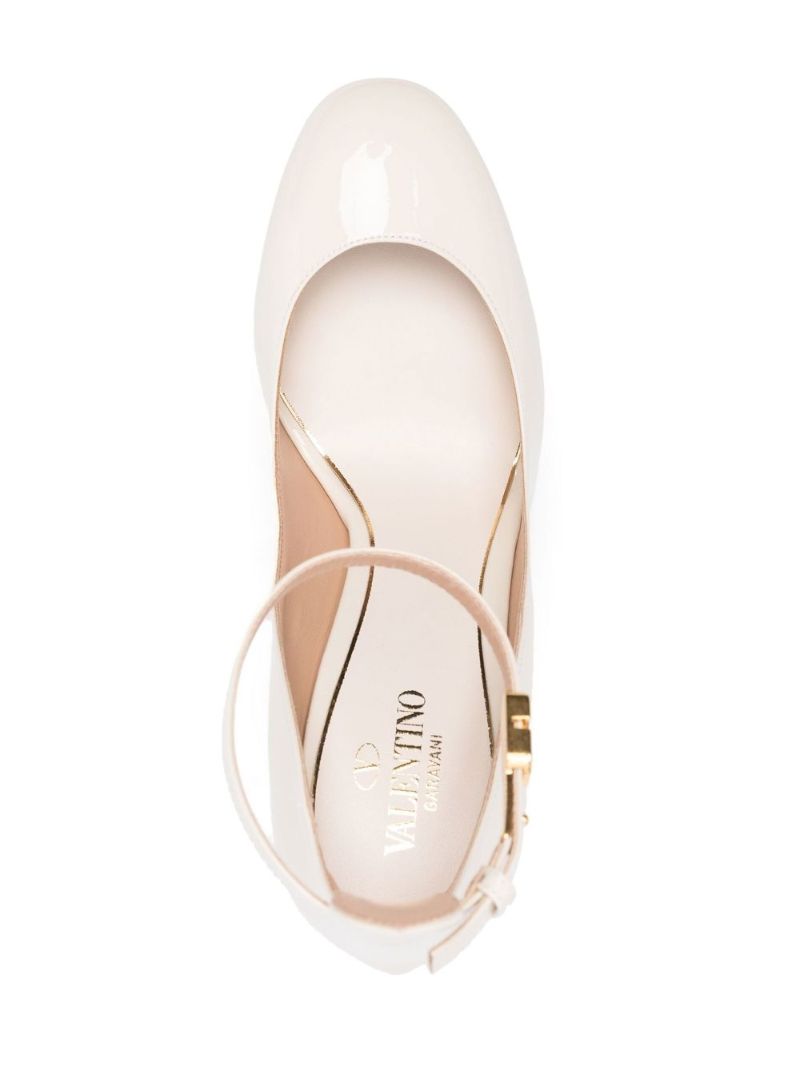 Neutral Tan-go 160 Leather Platform Pumps