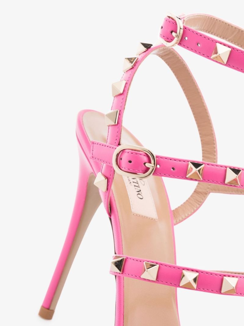 PinkÃ_x0082_Â rockstud 110 Leather Sandals