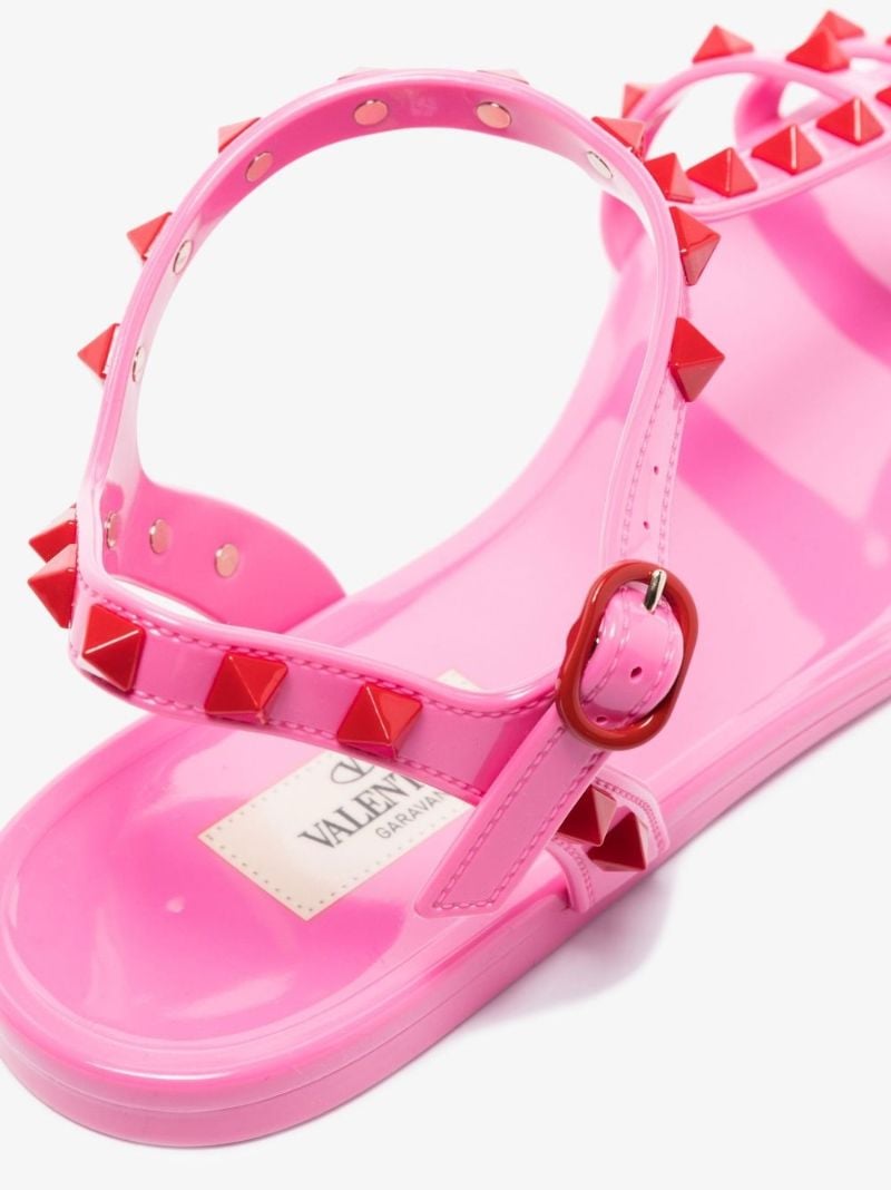 Pink Rockstud Rubber Sandals