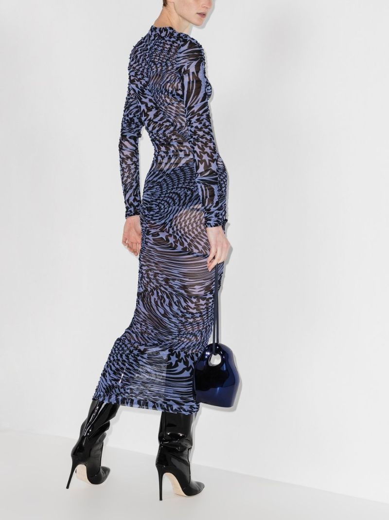 Printed Twist Maxi Dress