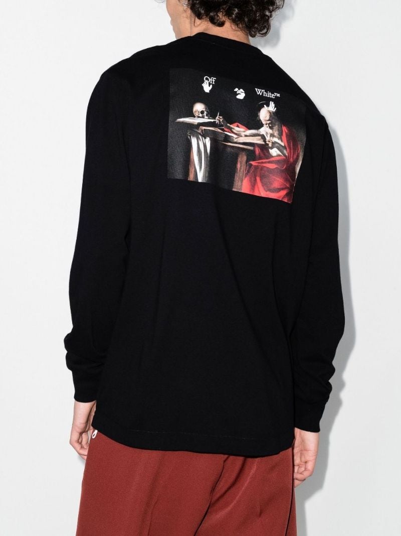 Black Caravaggio Paint Long Sleeve T-shirt