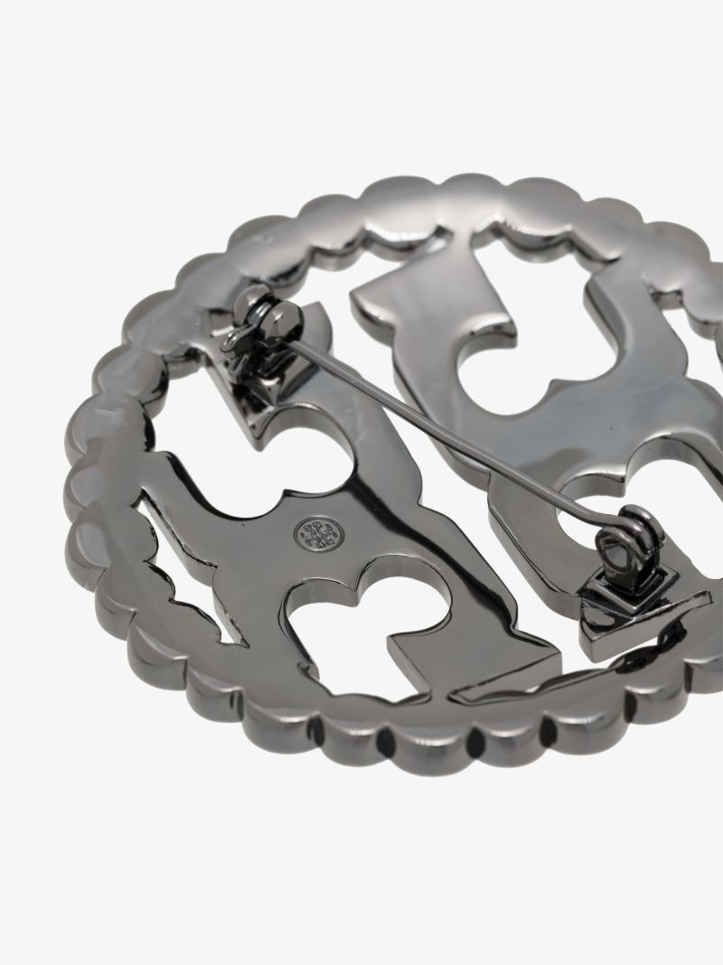 Silver Tone Miller PavÃ_x0083_© Brooch
