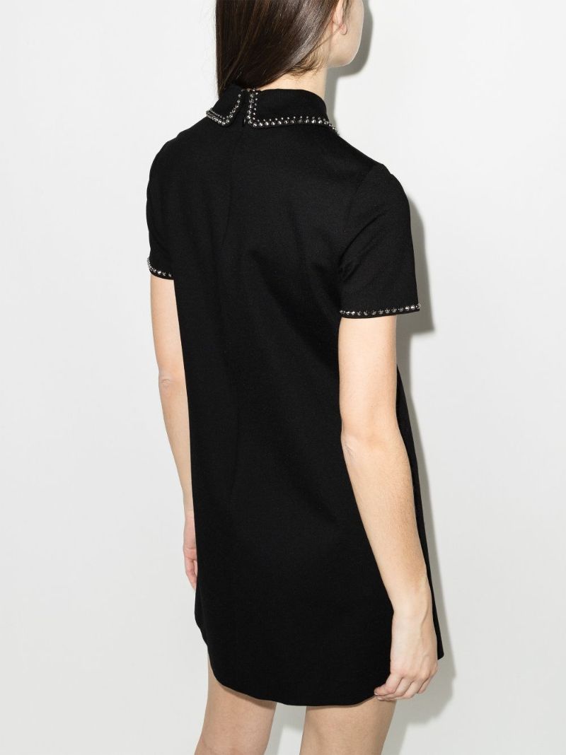 Studded Collar Mini Dress